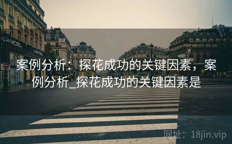 案例分析:探花成功的关键因素,案例分析_探花成功的关键因素是 案例分析:探花成功的关键因素,案例分析_探花成功的关键因素是