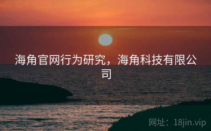 海角官网行为研究，海角科技有限公司