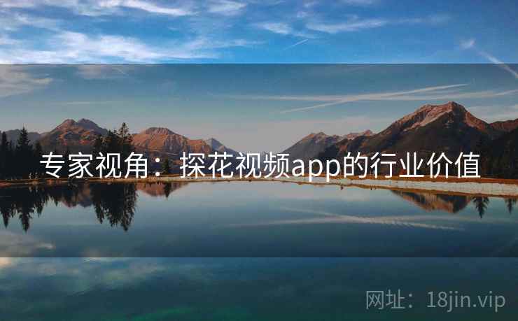 专家视角：探花视频app的行业价值